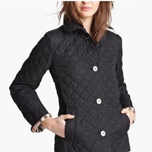 black quilted burberry jacket